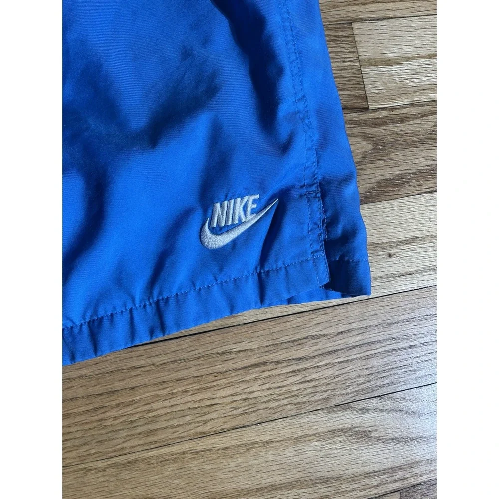 Nike Swim Trunks Men's Medium Blue Volley Shorts Mesh Lined Drawstring Beach